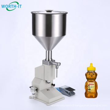 WX A02 Manual Liquid chocolate sauce semi-automatic filling machine